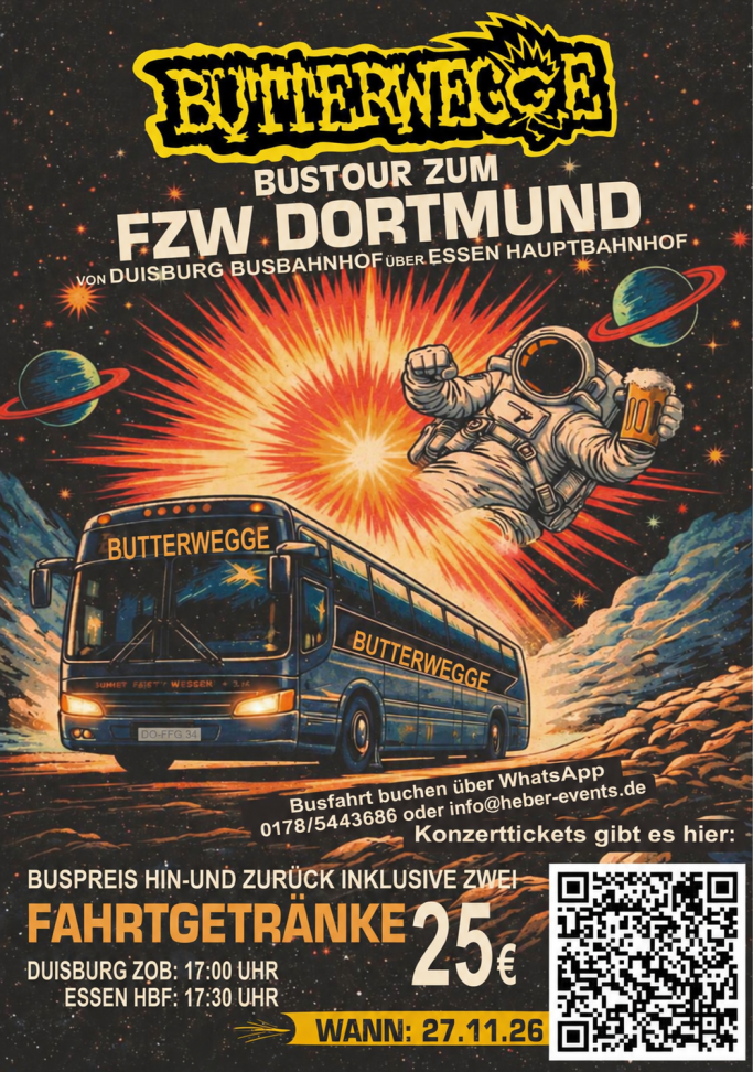 Bustour zum Butterwegge im FZW